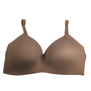 Knix Size 7 Seamless Wireless Comfort Bra Tan Everyday Full Coverage 36DD 38DD